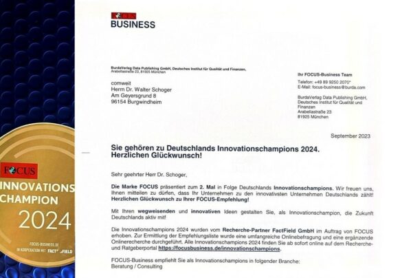 Mehr über den Artikel erfahren comweit ist FOCUS „Innovationschampion 2024“
